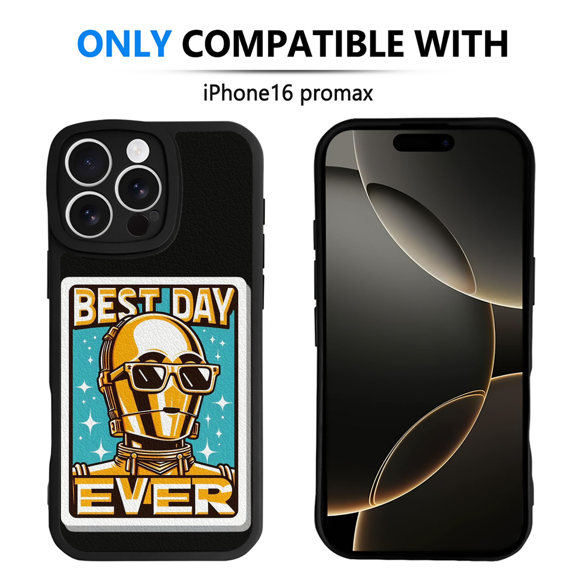 （画像用） スター・ウォーズ Star Wars 【iPhone 16シリーズ対応】シリコンスマホケース（レザー調） 材質：シリコン